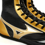 MIZUNO MID-CUT CUSTOM BOXING SHOES - BLACK GOLD