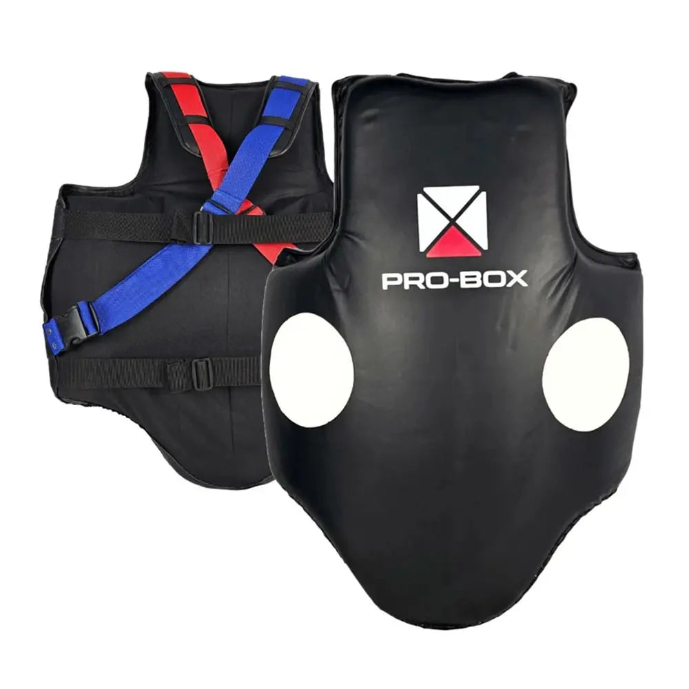 Bodybuilder Protector PRO BOX HEAVY HITTERS COACHES BODY PROTECTOR-BLACK/WHITE – Champs Bxing ltd