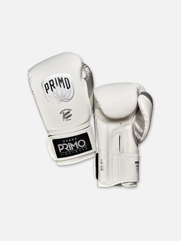 PRIMO EMBLEM.2.0 SEMI LEATHER BOXING GLOVES-WHITE