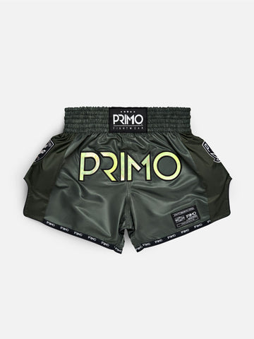 PRIMO MUAY THAI SHORTS HOLOGRAM SERIES-VALOR GREEN