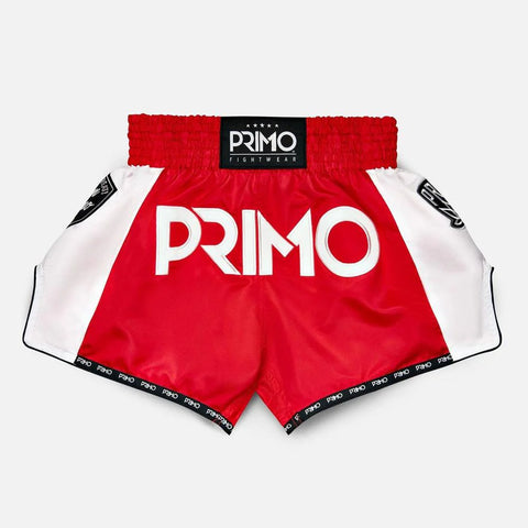 PRIMO MUAY THAI SHORTS - FREE FLOW SERIES - STADIUM CLASSIC RED