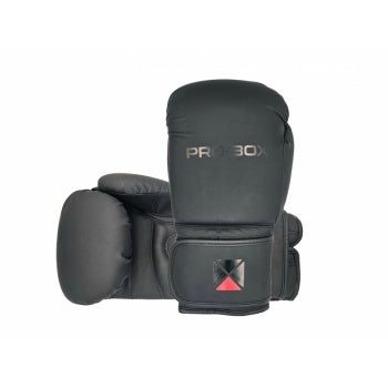 PRO BOX CLUB GLOVES MATT BLACK JNR