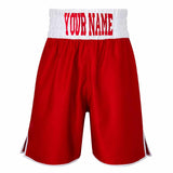 CUSTOM MADE KIDS CONTRAST WAISTBAND CLASSIC SATIN BOXING SHORTS