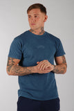 KRONK SACRIFICE LOOSE FIT VINTAGE WASH T SHIRT -DENIM