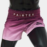 FAIRTEX COLOUR FADE MUAYTHAI SHORTS maroon/pink