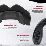 SAFEJAWZ ORTHO SERIES FOR BRACES-BLACK