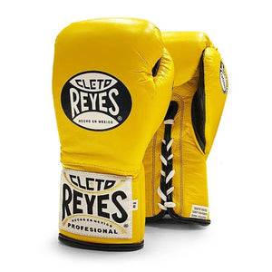 CLETO REYES SAFETEC PRO FIGHT GLOVE LACE - YELLOW