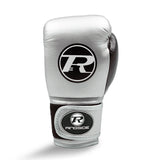 RINGSIDE JUNIOR SYNTHETIC LEATHER TRAINING GLOVE-SILVER/BLACK