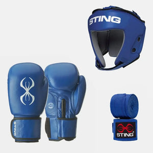 STING COMPETITION APPROVED BOXING SET-BLUE