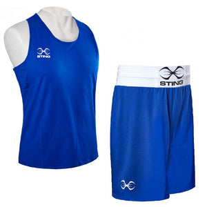 STING ADULT AMATEUR RINGWEAR KIT SET - BLUE
