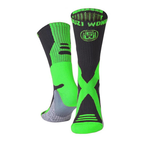 SUZI WONG X-SOLE BOXING SOCKS - NEON / BLACK