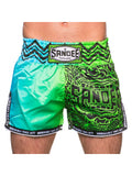 SANDEE WARRIOR SHORTS-GREEN/BLUE