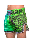 SANDEE WARRIOR SHORTS-GREEN/BLUE