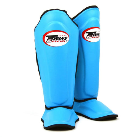 TWINS DOUBLE PADDED SHIN PADS-SKY BLUE