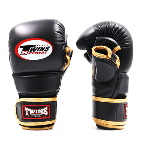 TWINS SPECIAL MMA SPARRING GLOVES-BLACK/GOLD