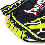 TWINS SPECIAL MUAYTHAI SHORTS-RACING BLACK GREEN