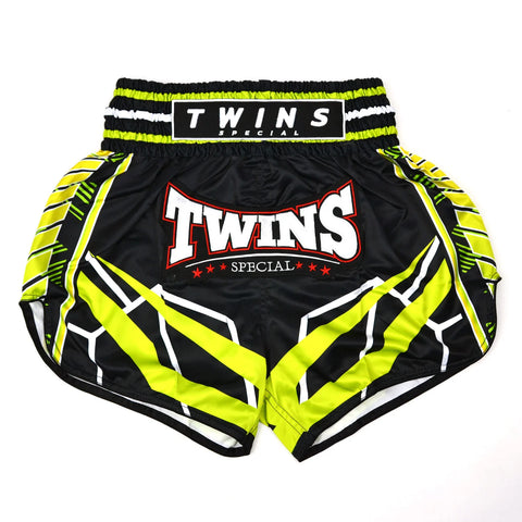 TWINS SPECIAL MUAYTHAI SHORTS-RACING BLACK GREEN