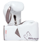 BRAVOSE TITAN PROFESSIONAL FIGHT GLOVES-WHITE