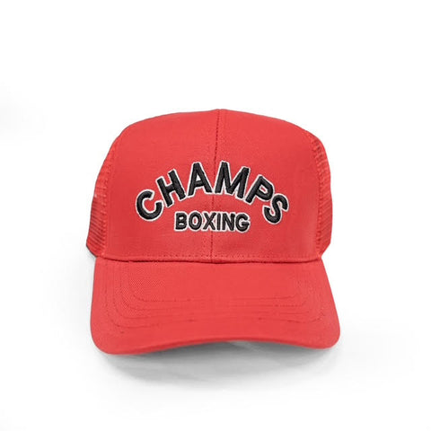 CHAMPS TRUCKER CAP-RED