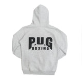 PUG ATHLETIC FLEECE BOXING OBLIQUE HOODED TRACKSUIT - GREY