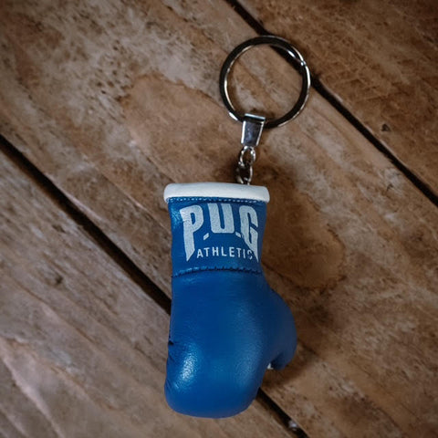 PUG ATHLETIC KEYRING-BLUE