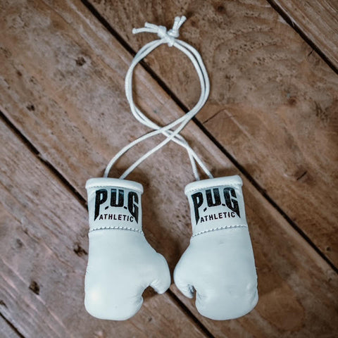 PUG ATHLETIC CAR REAR VIEW MIRROR-WHITE