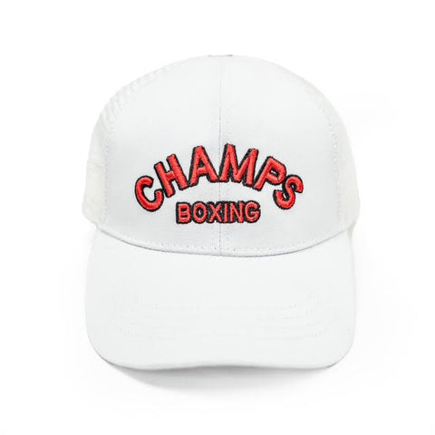 CHAMPS TRUCKER CAP-WHITE