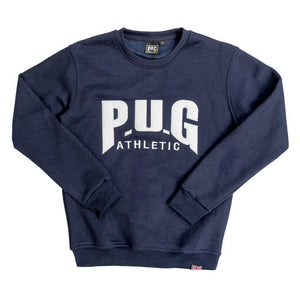 PUG ATHLETIC CREWNECK-BLUE