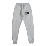 PUG ATHLETIC FLEECE BOXING OBLIQUE HOODED TRACKSUIT - GREY