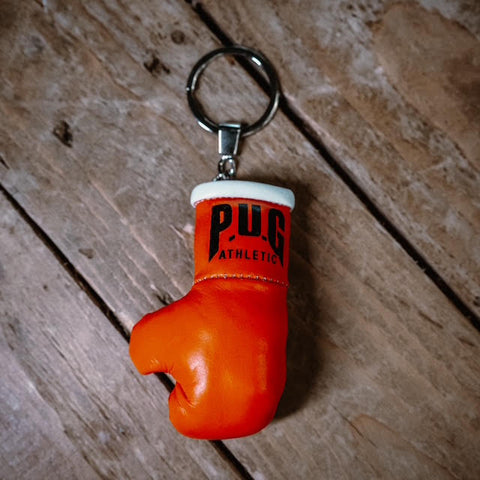 PUG ATHLETIC KEYRING-ORANGE