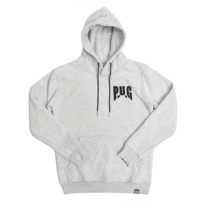 PUG ATHLETIC OBLIQUE HOODIE-GREY