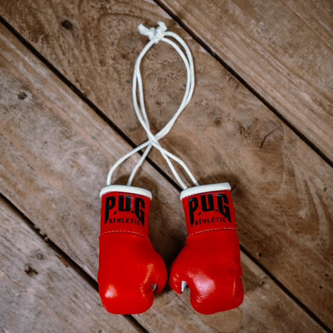 PUG ATHLETIC CAR REAR VIEW MIRROR-RED