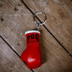 PUG ATHLETIC KEYRING-RED