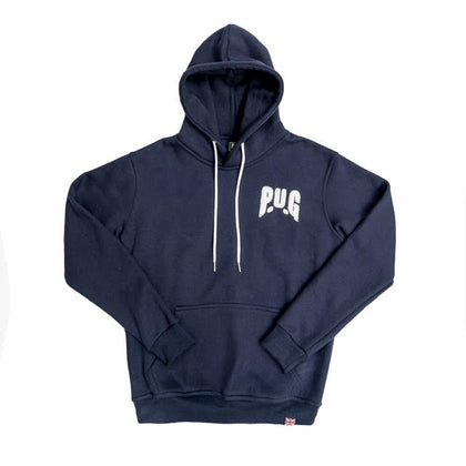 PUG ATHLETIC OBLIQUE HOODIE-BLUE