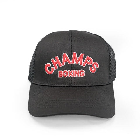CHAMPS TRUCKER CAP-BLACK