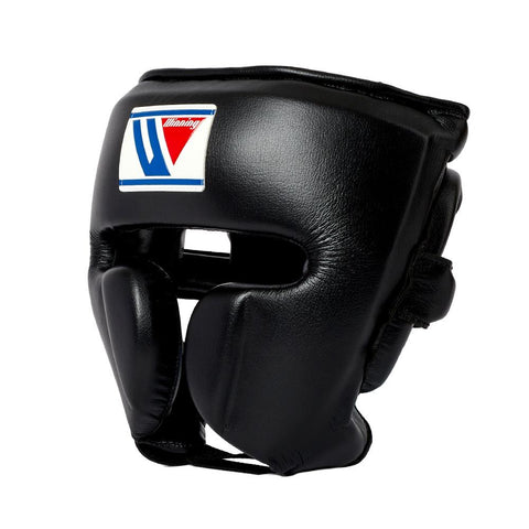 WINNING JAPAN BOXING FG 2900 HEADGUARD WITH CHEEK PROTECTION-BLACK