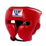 WINNING JAPAN BOXING FG 2900 HEADGUARD WITH CHEEK PROTECTION-RED