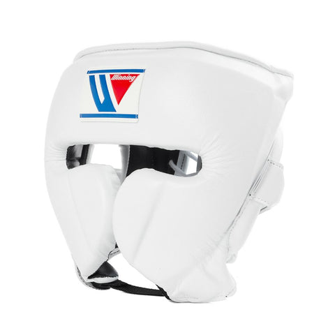 WINNING JAPAN BOXING FG 2900 HEADGUARD WITH CHEEK PROTECTION-WHITE