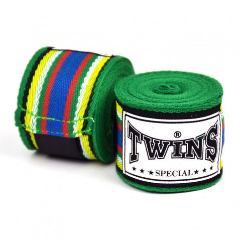 Twins 5m Green Premium Cotton Handwraps