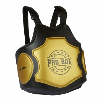 PRO BOX HI IMPACT COACHES BODY PROTECTOR black/gold