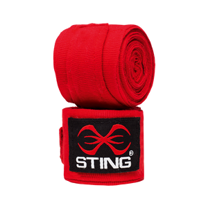 STING ELASTICISED IBA & WOB APPROVED HAND WRAPS -RED