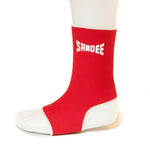 SANDEE-Premium Red & White Ankle Supports anklets (pair)