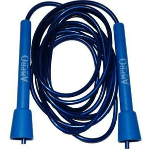 AMPRO ADJUSTABLE 10FT SPEED SKIPPING ROPE - BLUE