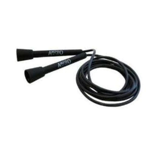 AMPRO ADJUSTABLE 10FT SPEED SKIPPING ROPE - BLACK