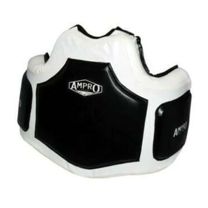 AMPRO PRO IMPACT GEL COACHES BODY PROTECTOR -  BLACK/WHITE