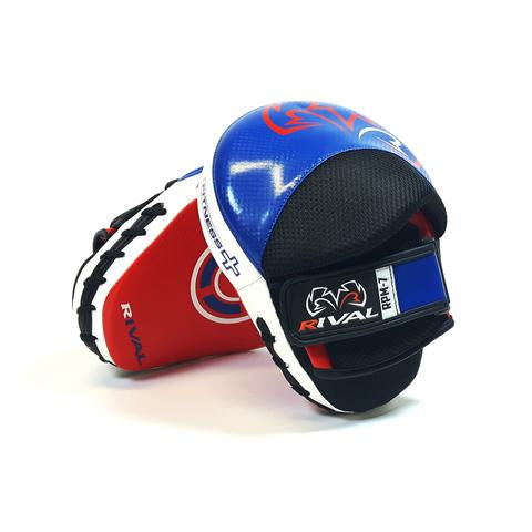 RIVAL RPM7 FITNESS PLUS PUNCH MITTS blue/white/red  black/gold  red/black  silver/black