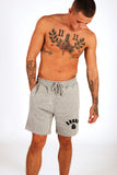 KRONK One Colour Gloves Jog Shorts Towelling Applique Logo Sports Grey