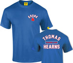 KRONK Boxing Thomas Hearns Training Camp T Shirt Royal Blue