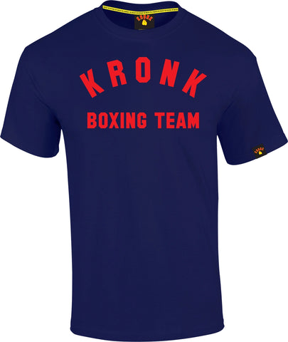 KRONK Boxing Team Regular Fit T Shirt Navy