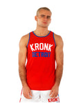 KRONK Iconic Detroit Applique Training Gym Vest Red